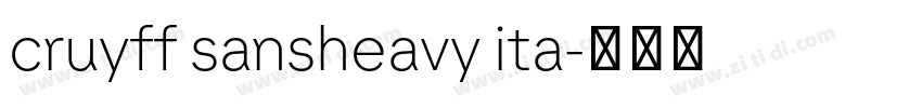 cruyff sansheavy ita字体转换 cruyff sansheavy ita字体转换